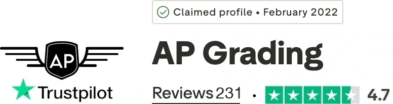 AP Grading bedømt på Trustpilot: 4,7 ud af 5 stjerner fra 231 anmeldelser